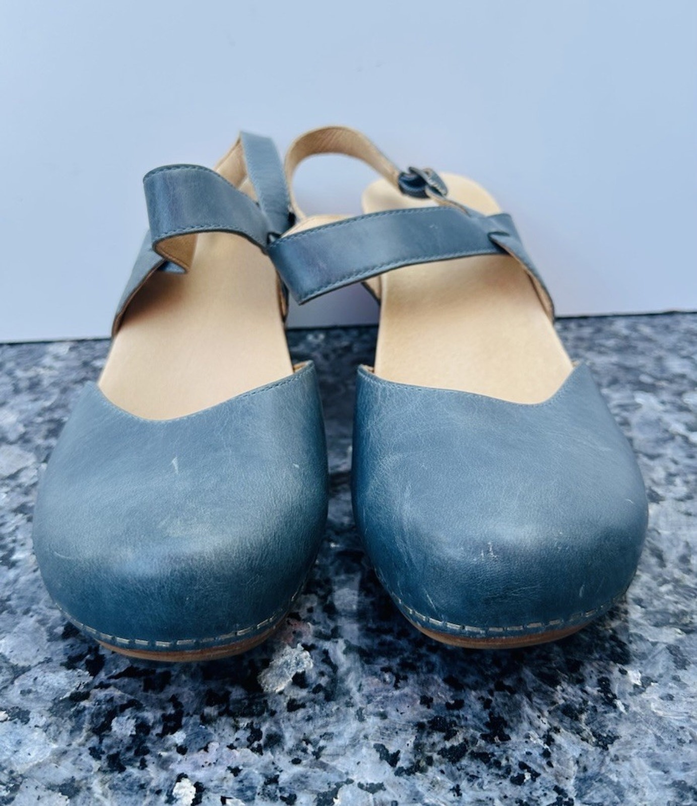 Dansko Women’s Taci Mary Jane Ankle Strap Clogs Sandals Eu 40 Blue